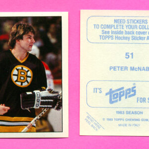 1983 Topps #51-Peter McNab