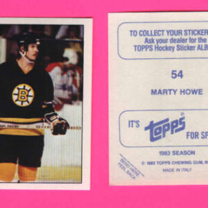 1983 Topps #54-Marty Howe
