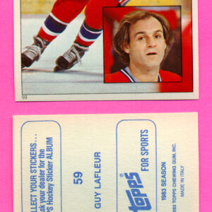 1983 Topps #59-Guy Lafleur