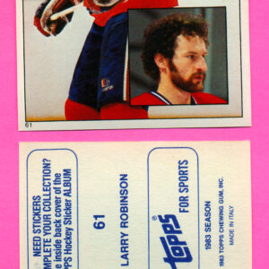 1983 Topps #61-Larry Robinson
