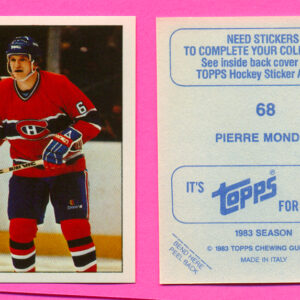 1983 Topps #68-Pierre Mondou