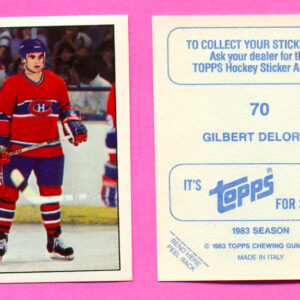 1983 Topps #70-Gilbert Delorme