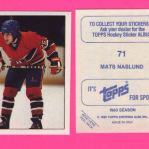 1983 Topps #71-Mats Naslund
