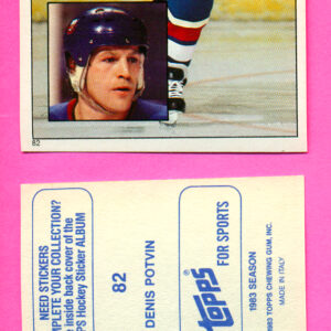 1983 Topps #82-Denis Potvin
