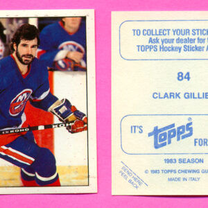 1983 Topps #84-Clark Gillies