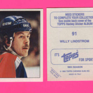 1983 Topps #91-Willy Lindstrom