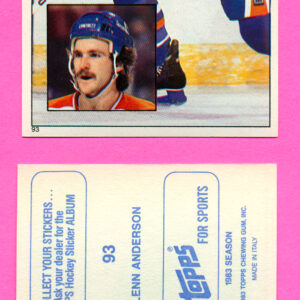 1983 Topps #93-Glenn Anderson