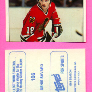 1983 Topps #106-Denis Savard