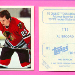 1983 Topps #111-Al Secord