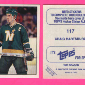 1983 Topps #117-Craig Hartsburg