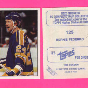 1983 Topps #125-Bernie Federko