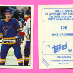 1983 Topps #126-Mike Crombeen