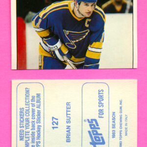 1983 Topps #127-Brian Sutter
