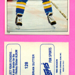 1983 Topps #128-Brian Sutter