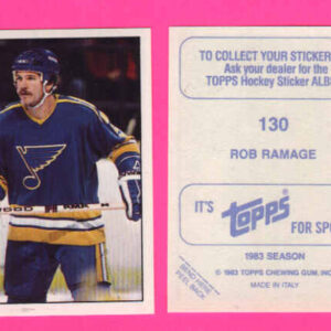 1983 Topps #130-Rob Ramage