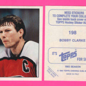 1983 Topps #198-Bobby Clarke