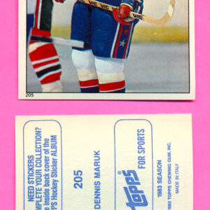 1983 Topps #205-Dennis Maruk