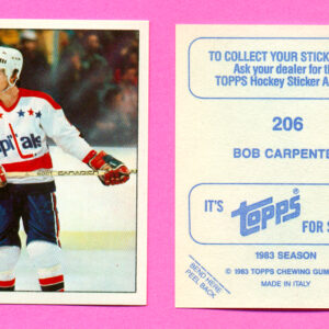 1983 Topps #206-Bob Carpenter