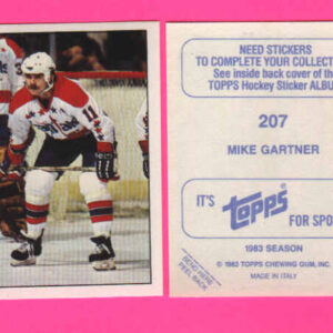 1983 Topps #207-Mike Gartner