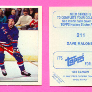 1983 Topps #211-Dave Maloney