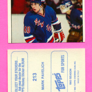 1983 Topps #213-Mark Pavelich