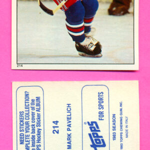 1983 Topps #214-Mark Pavelich