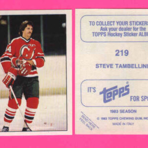 1983 Topps #219-Steve Tambellini