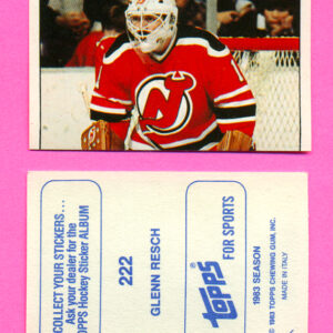 1983 Topps #222-Glenn-Chico Resch