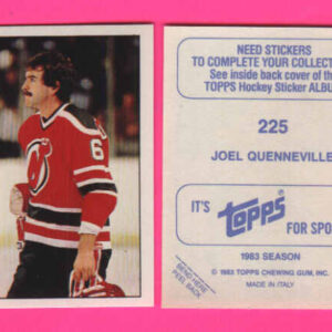 1983 Topps #225-Joel Quenneville