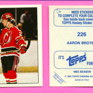 1983 Topps #226-Aaron Broten