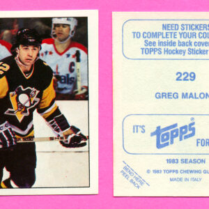 1983 Topps #229-Greg Malone