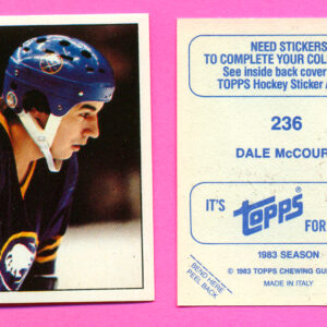 1983 Topps #236-Dale McCourt