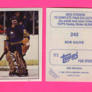 1983 Topps #242-Bob Sauve