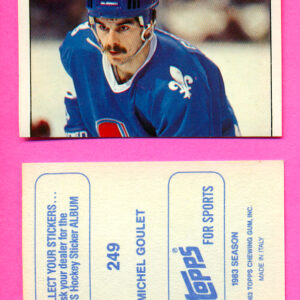 1983 Topps #249-Michel Goulet