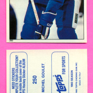 1983 Topps #250-Michel Goulet