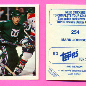 1983 Topps #254-Mark Johnson