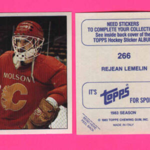 1983 Topps #266-Rejean Lemelin