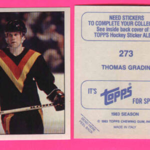 1983 Topps #273-Thomas Gradin