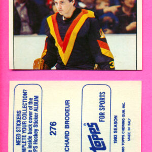 1983 Topps #276-Richard Brodeur