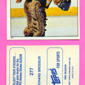 1983 Topps #277-Richard Brodeur