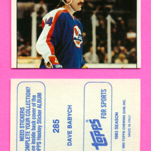 1983 Topps #285-Dave Babych
