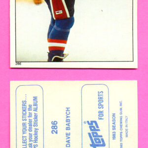 1983 Topps #286-Dave Babych