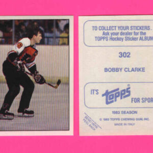 1983 Topps #302-Bobby Clarke