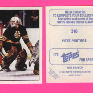 1983 Topps #318-Pete Peeters
