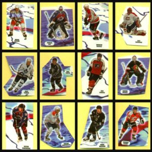 1999 Topps NHL Hockey Sticker Set of 42 (2 Panels)
