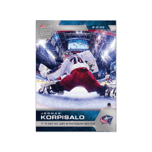 2020 PLAYOFFS TOPPS NOW 1 #SCP-4- Joonas Korpisalo (1 of 472)