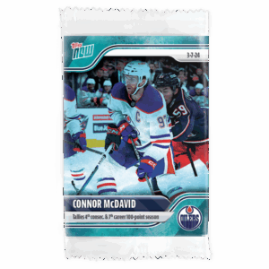2023-24 TOPPS NOW /10 Blue Ice Parallel  #139- Connor McDavid 8 (1 of 10)