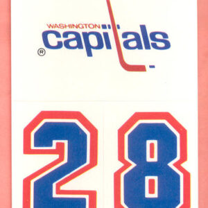 1987 Topps #30- Capitals TOP Logo