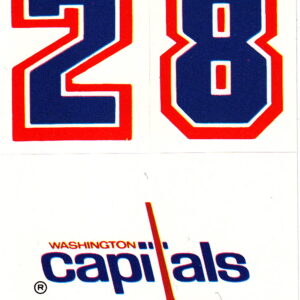 1987 Topps #37- Capitals BOTTOM Logo