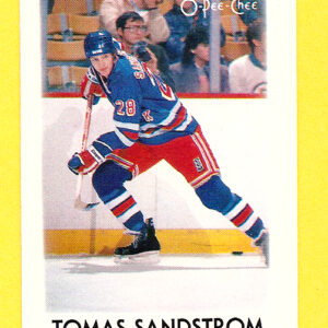 1987 OPC Mini Cards #38-Tomas Sandstrom